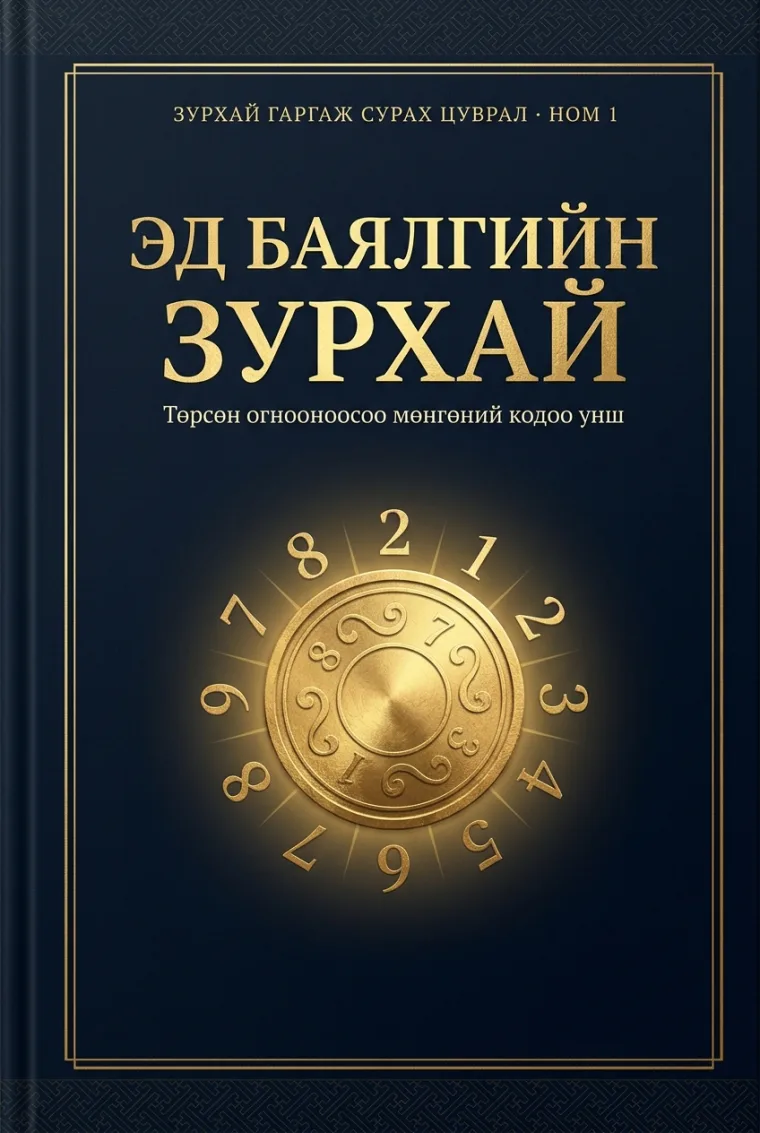 «Эд баялгийн зурхай» номын хавтас