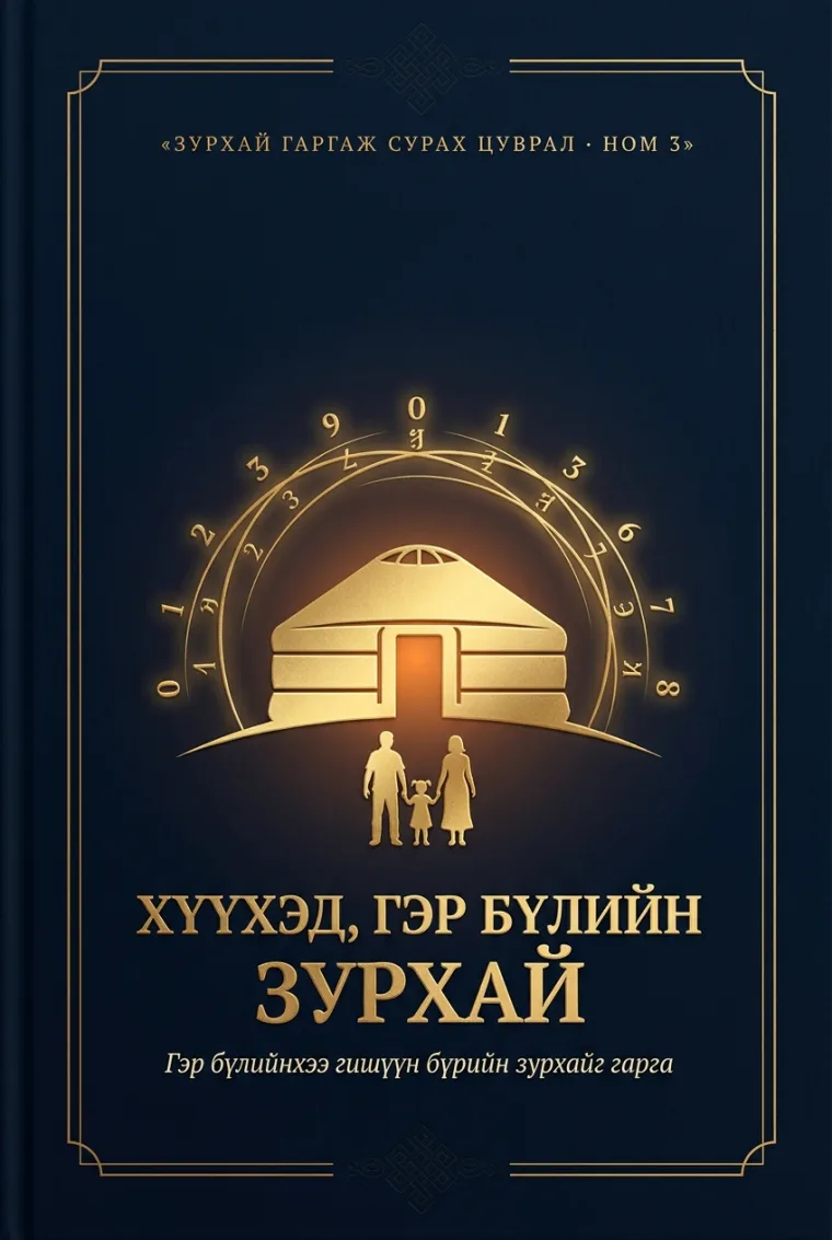 «Хүүхэд, гэр бүлийн зурхай» номын хавтас